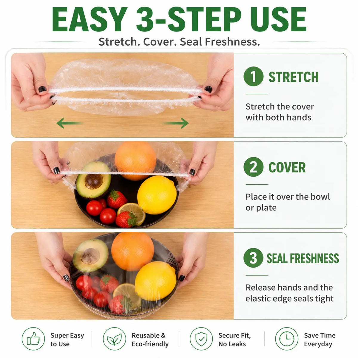 🔥100PCS Elastic Stretch Food Covers for Bowls & Plates