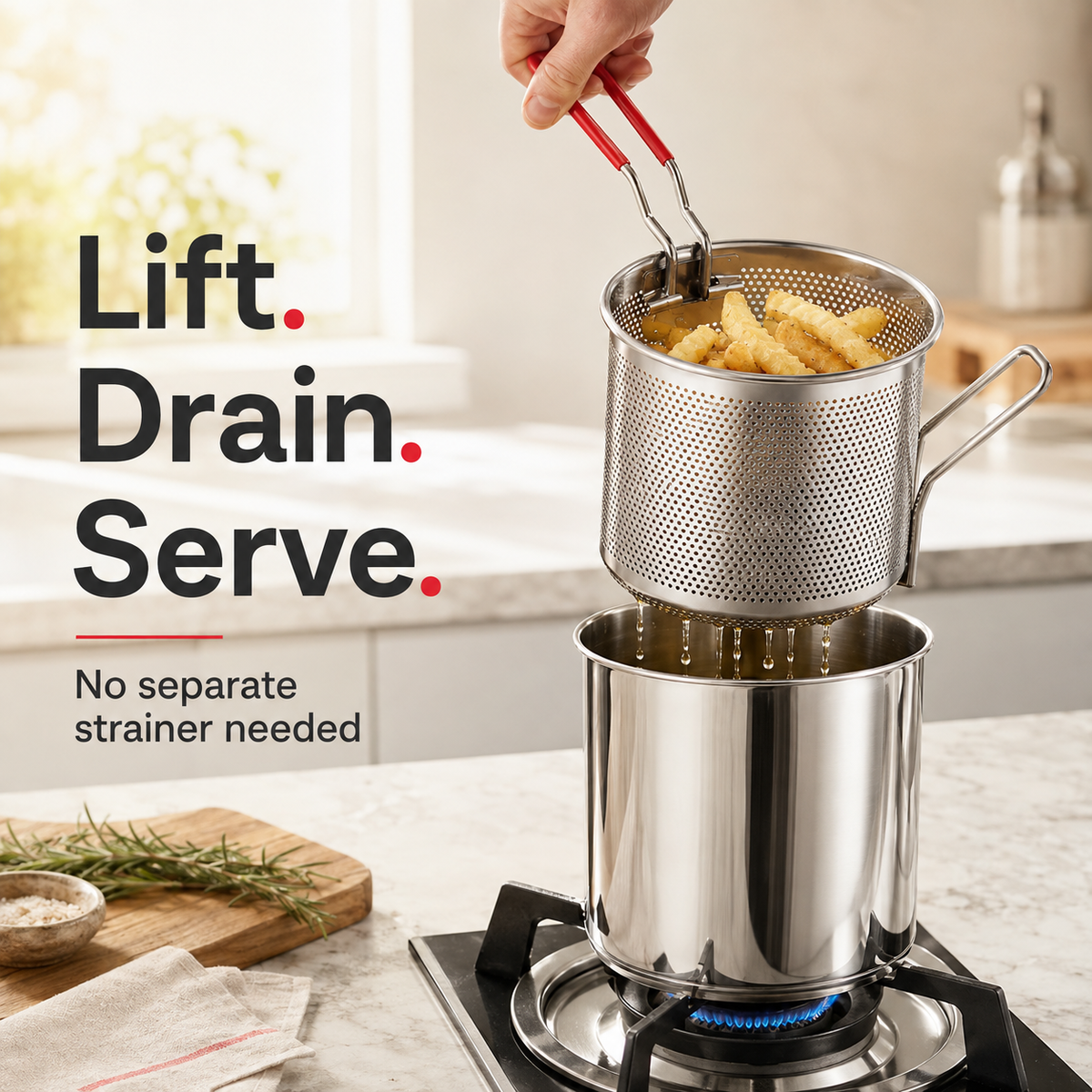 🍟 Personal Mini Deep Fryer Cooking Set