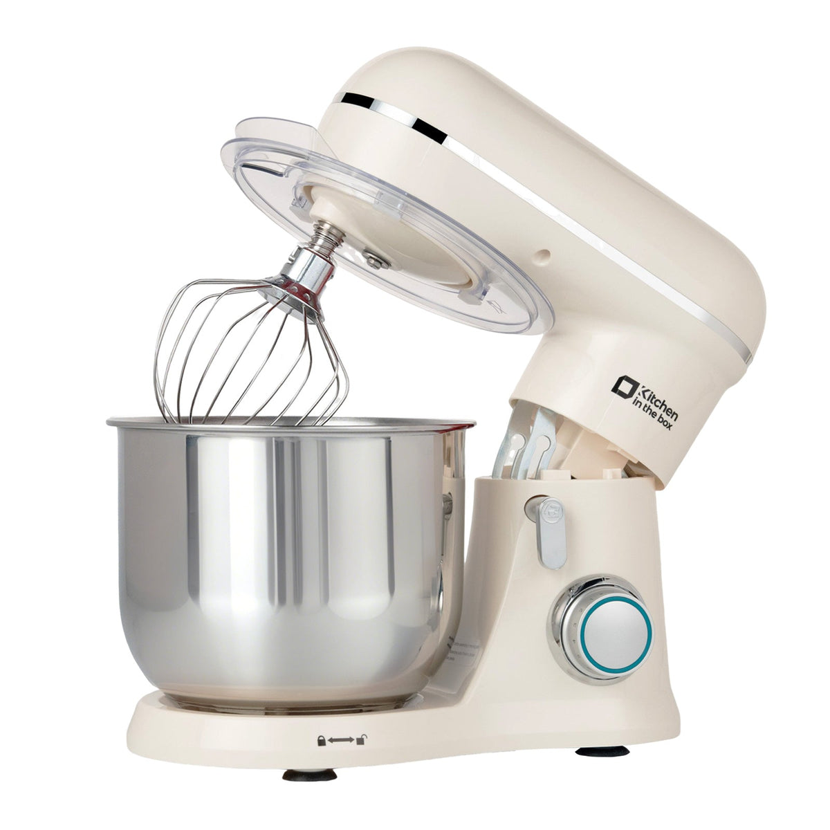 Kitchen in the Box Stand Mixer, 3.5 QT Small Kitchen Electric Stand Mixer, 10-Speed Beginner-Friendly Dough Mixer for Baking, Cake, with Dishwasher-Safe Dough Hook, Beater & Egg Whisk
