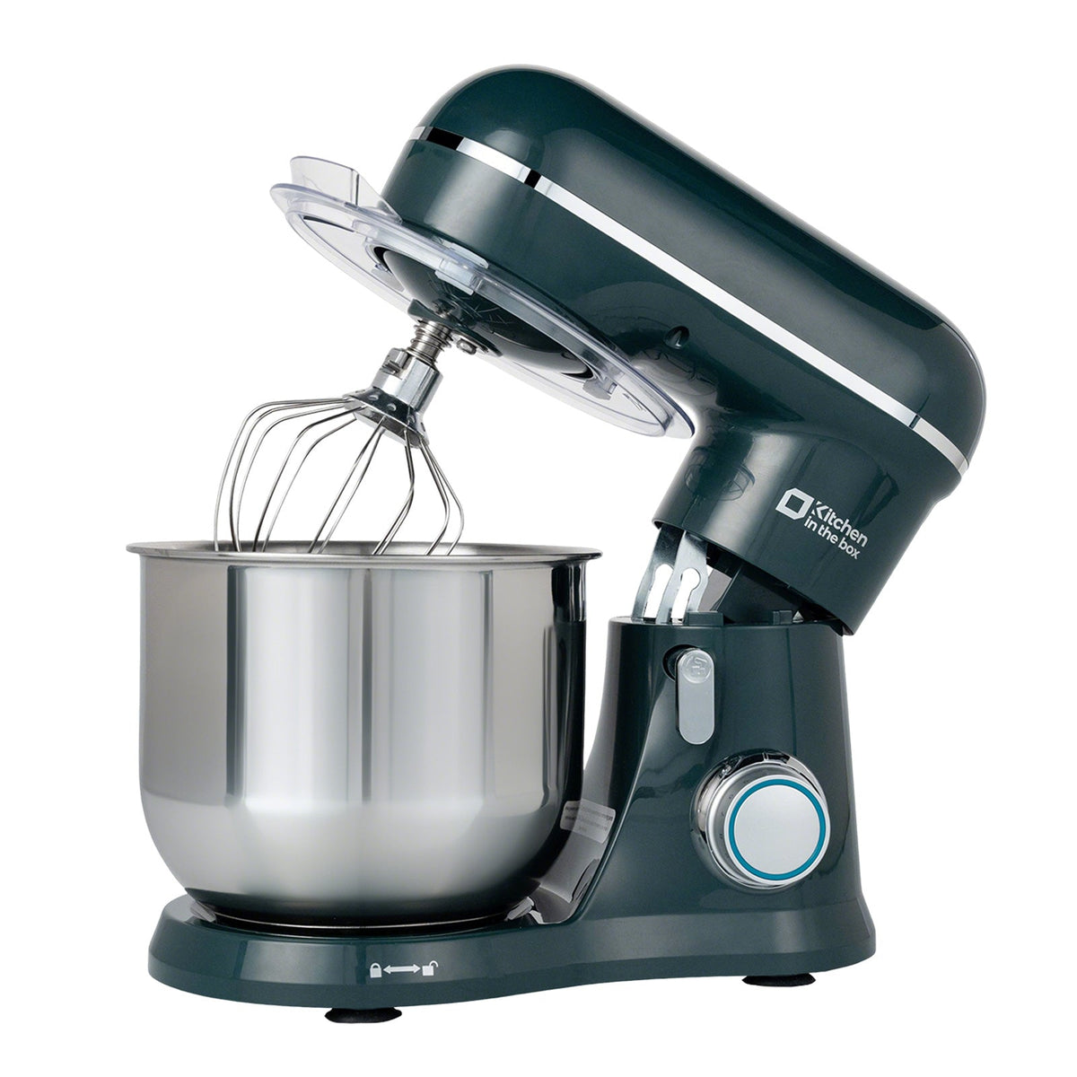 Kitchen in the Box Stand Mixer, 3.5 QT Small Kitchen Electric Stand Mixer, 10-Speed Beginner-Friendly Dough Mixer for Baking, Cake, with Dishwasher-Safe Dough Hook, Beater & Egg Whisk