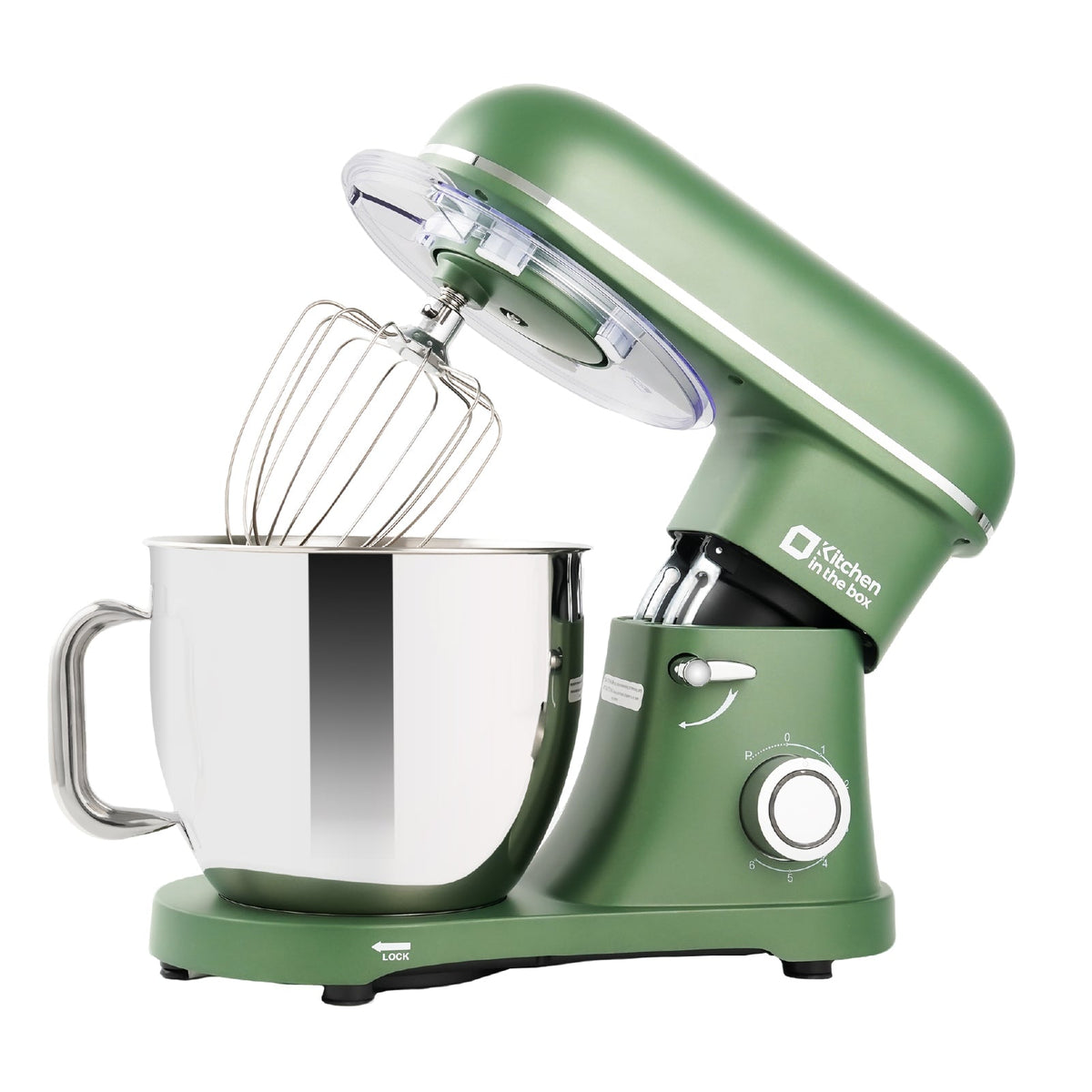 6.5QT Electric Mixer, 900W Power, 6 Speeds, Tilt-Head, with Egg Whisk, Dough Hook & Flat Beater , KSM65