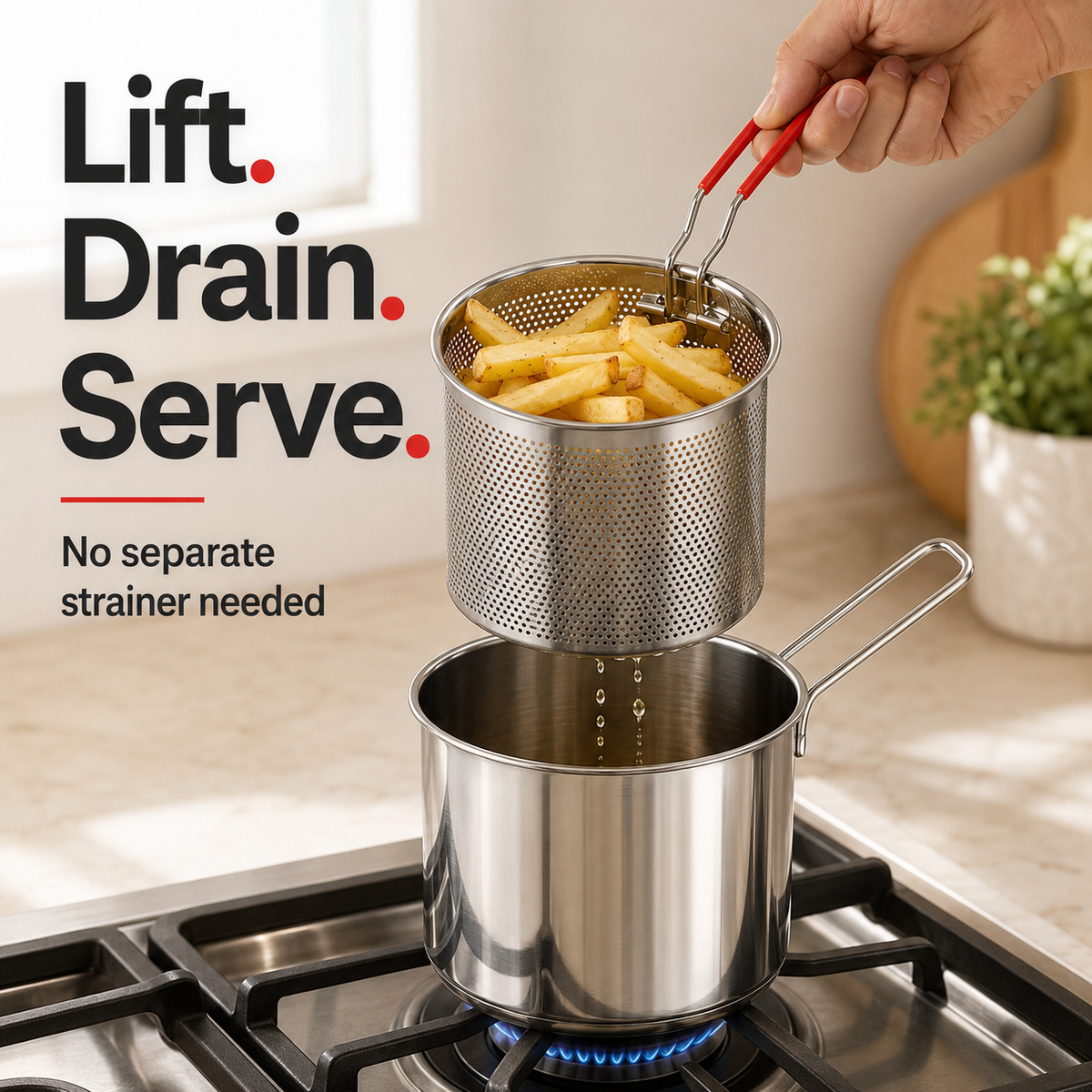 🍟 Personal Mini Deep Fryer Cooking Set