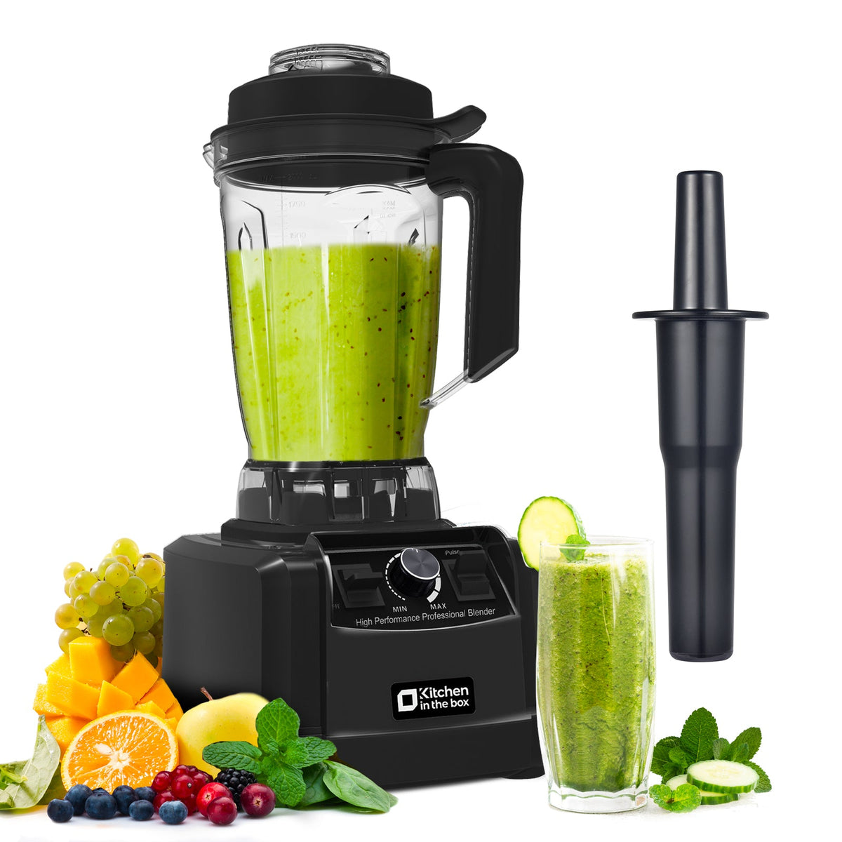 Professional Countertop Blender, 1500W Power, 68oz Capacity, BPA-Free, Smoothies, Ice Crush, Milkshake