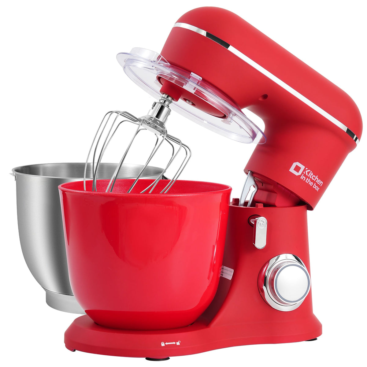 10 Speed Tilt-Head 4.5QT & 5QT Stand Mixer, Matte Food Mixer with Two Bowls, Egg Whisk, Dough Hook & Flat Beater for Daily Use
