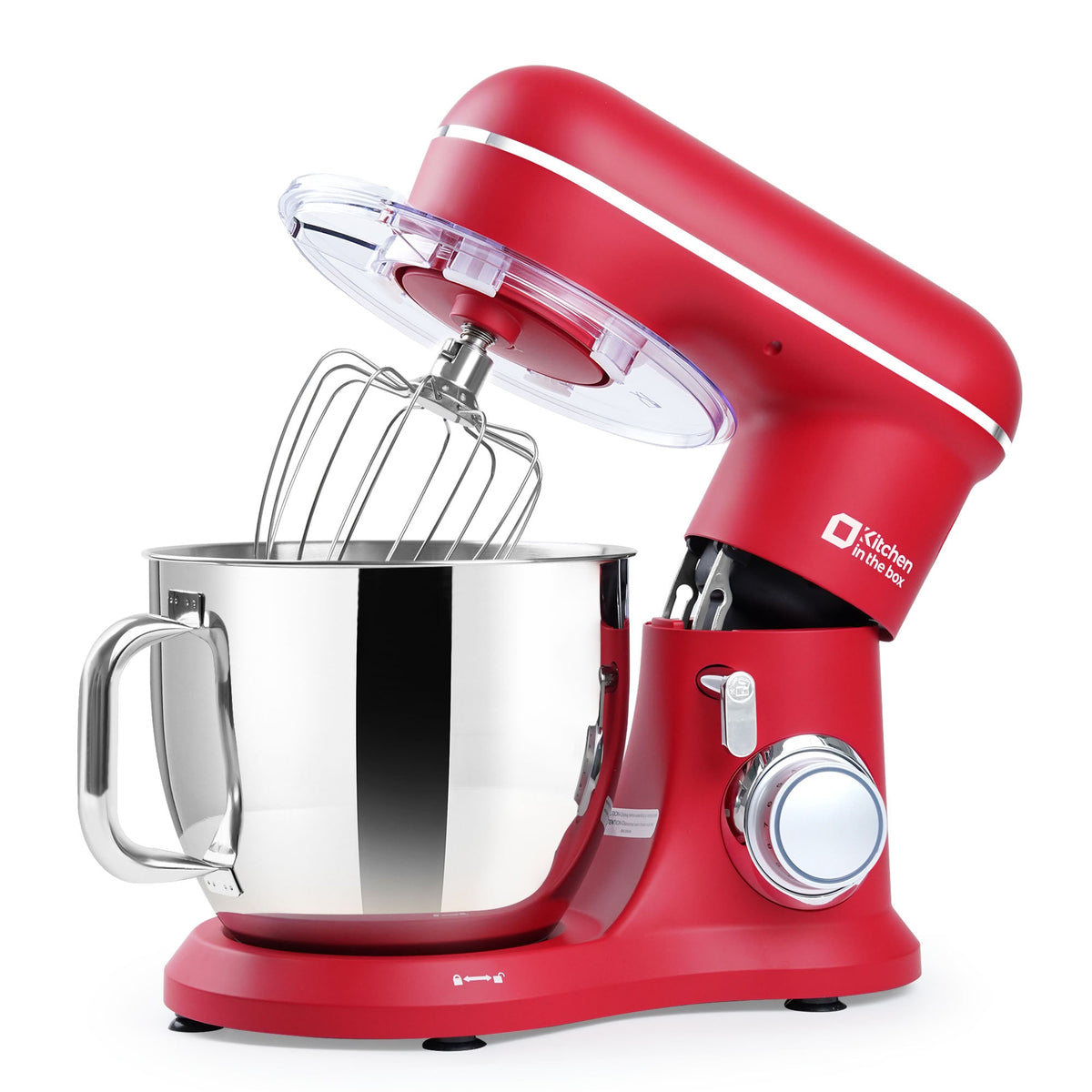 7QT Electric Stand Mixer, 900W Power, Tilt-Head, 10 Speeds, with Dough Hook, Whisk & Flat Beater, KSM70