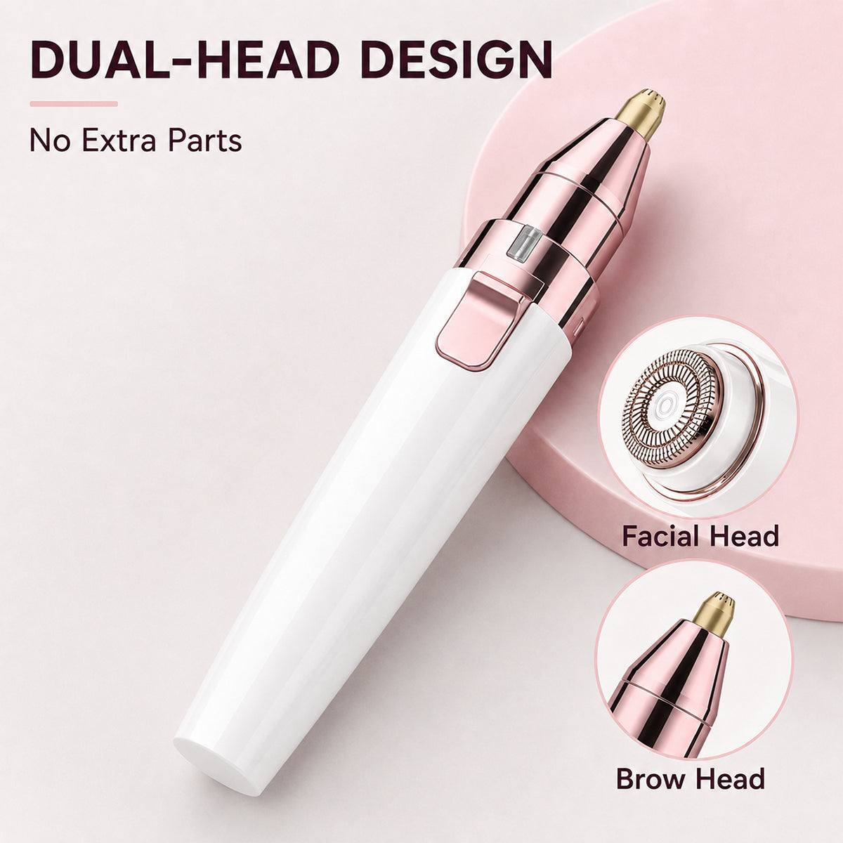 2 in 1 facial & eyebrow hair trimmer