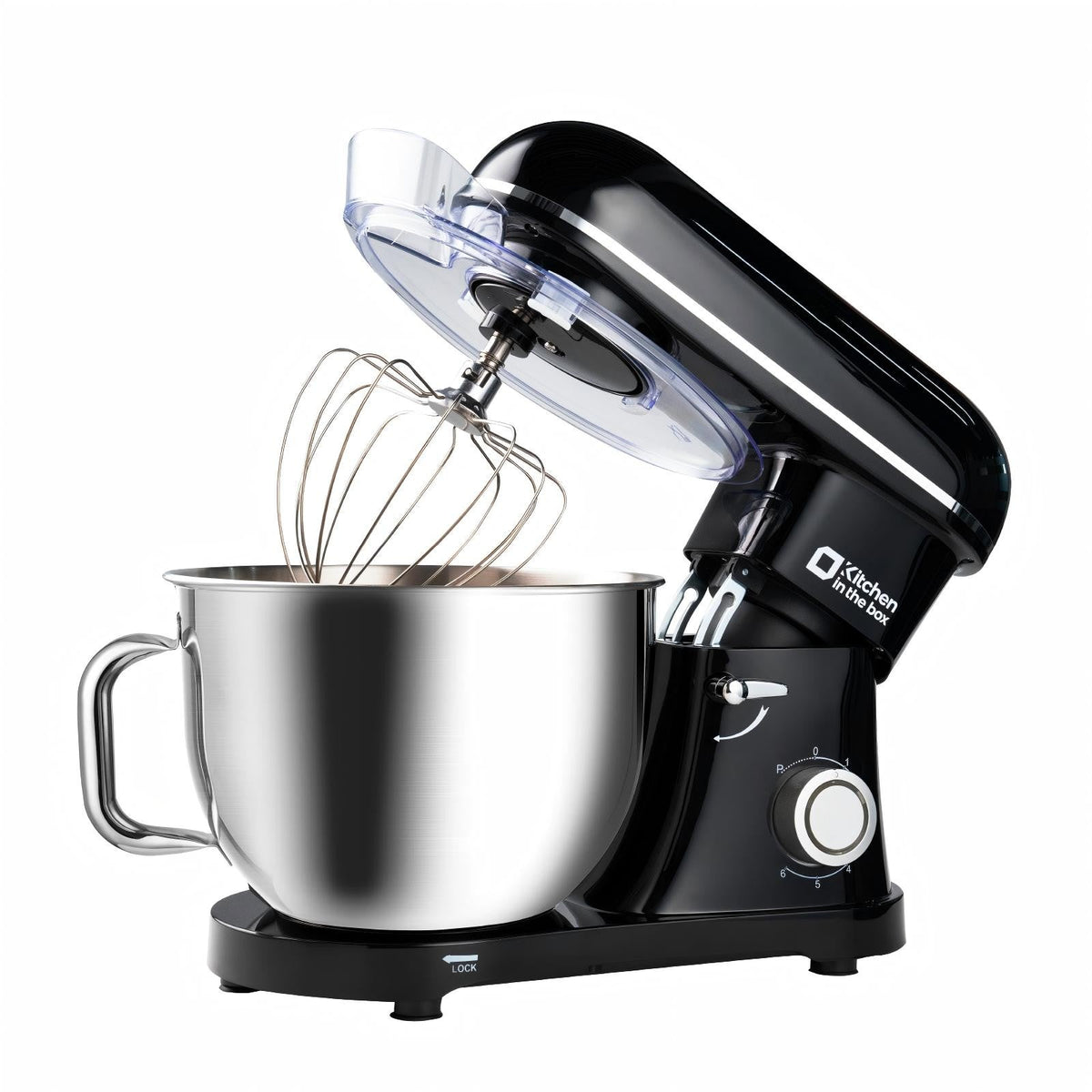 8.5QT Electric Stand Mixer, 900W Power, 6-Speed, Includes Egg Whisk, Dough Hook & Flat Beater, KSM85