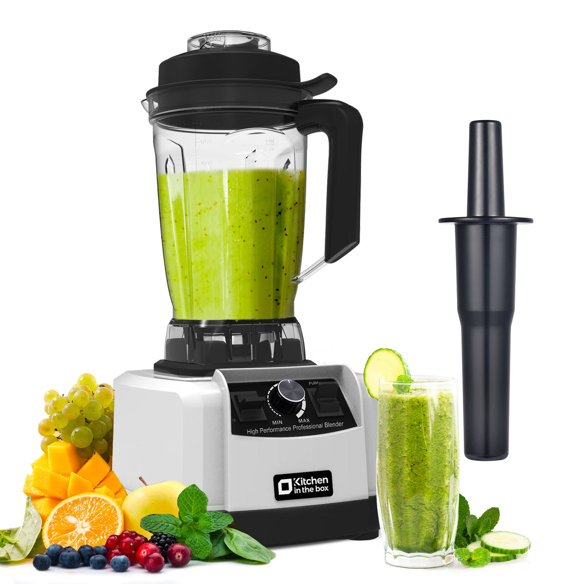 Professional Countertop Blender, 1500W Power, 68oz Capacity, BPA-Free, Smoothies, Ice Crush, Milkshake