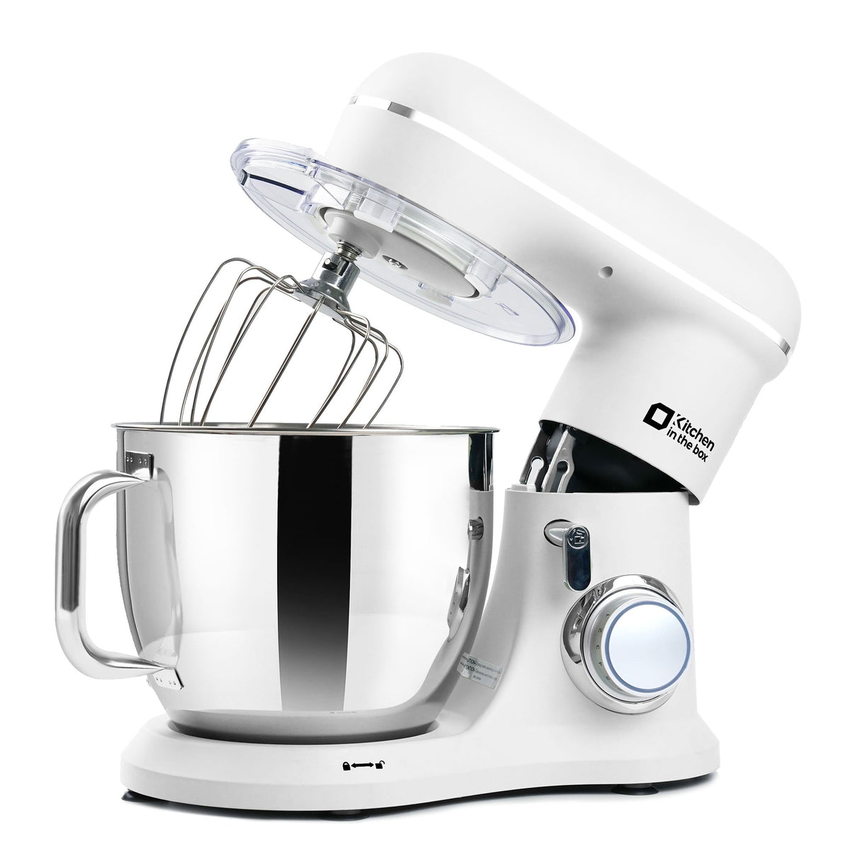 7QT Electric Stand Mixer, 900W Power, Tilt-Head, 10 Speeds, with Dough Hook, Whisk & Flat Beater, KSM70