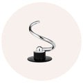 Stand Mixer Dough Hook, 3.2QT Small Stand Mixer replacement accessories, Stainless steel