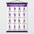 Tai Chi Chair Workout Chart for Seniors (16 x 24 inches)