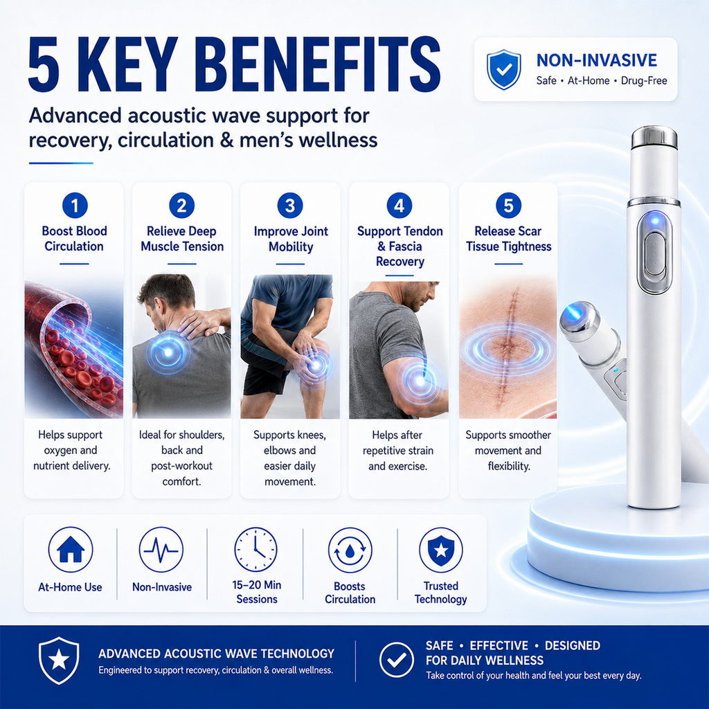 🔥 Advanced Acoustic Wave Technology for Men’s Personal Wellness