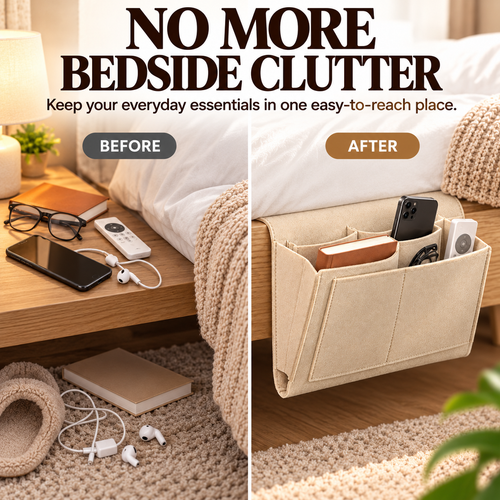 Bedside Hanging Organizer, Convenient Storage for Daily Essentials