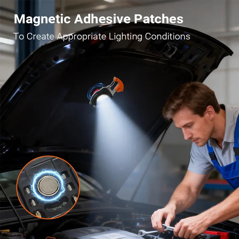 Multi-Function Rechargeable LED Camping Work Light, Magnetic