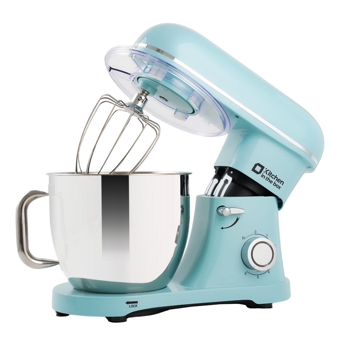 6.5QT Electric Mixer, 900W Power, 6 Speeds, Tilt-Head, with Egg Whisk, Dough Hook & Flat Beater , KSM65