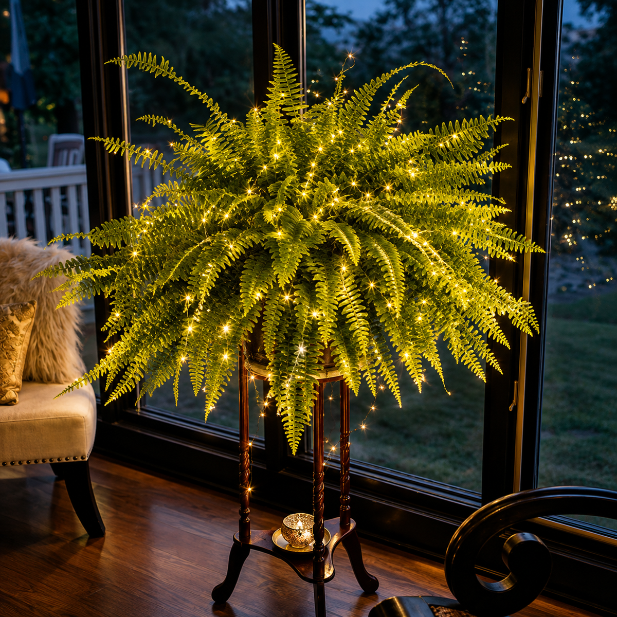 💛Glowing Boston Ferns– 🌿 Zero Watering, Zero Maintenance