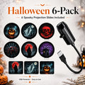 🎄👻⭐ Plug & Play Holiday Projector, Christmas & Halloween Home Decor