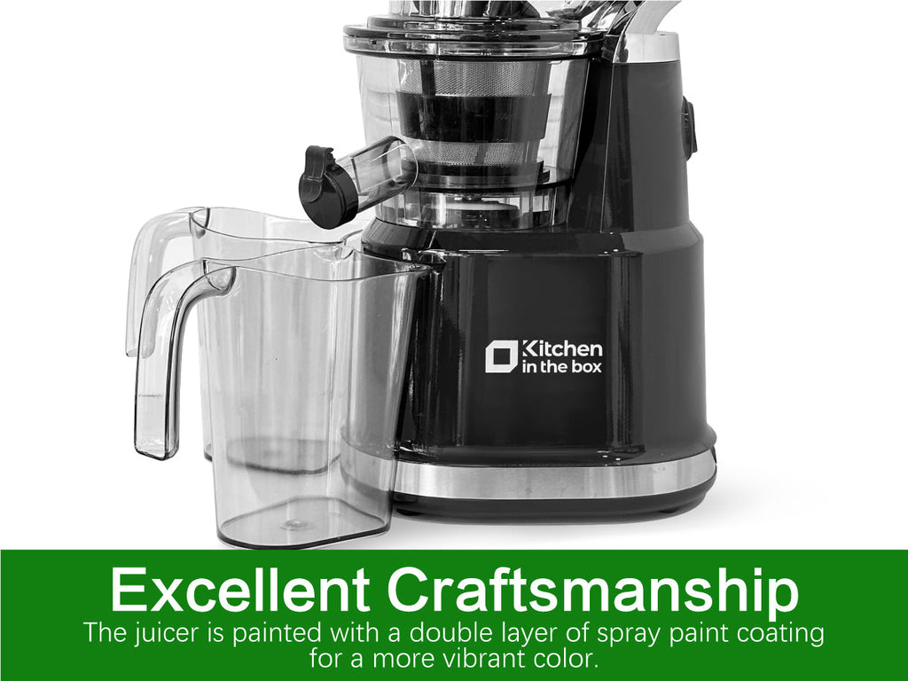 Cold Press Juicer, 83mm Wide Chute for Whole Fruits, BPA-Free, High Juice Yield, Slow Masticating, Easy to Clean