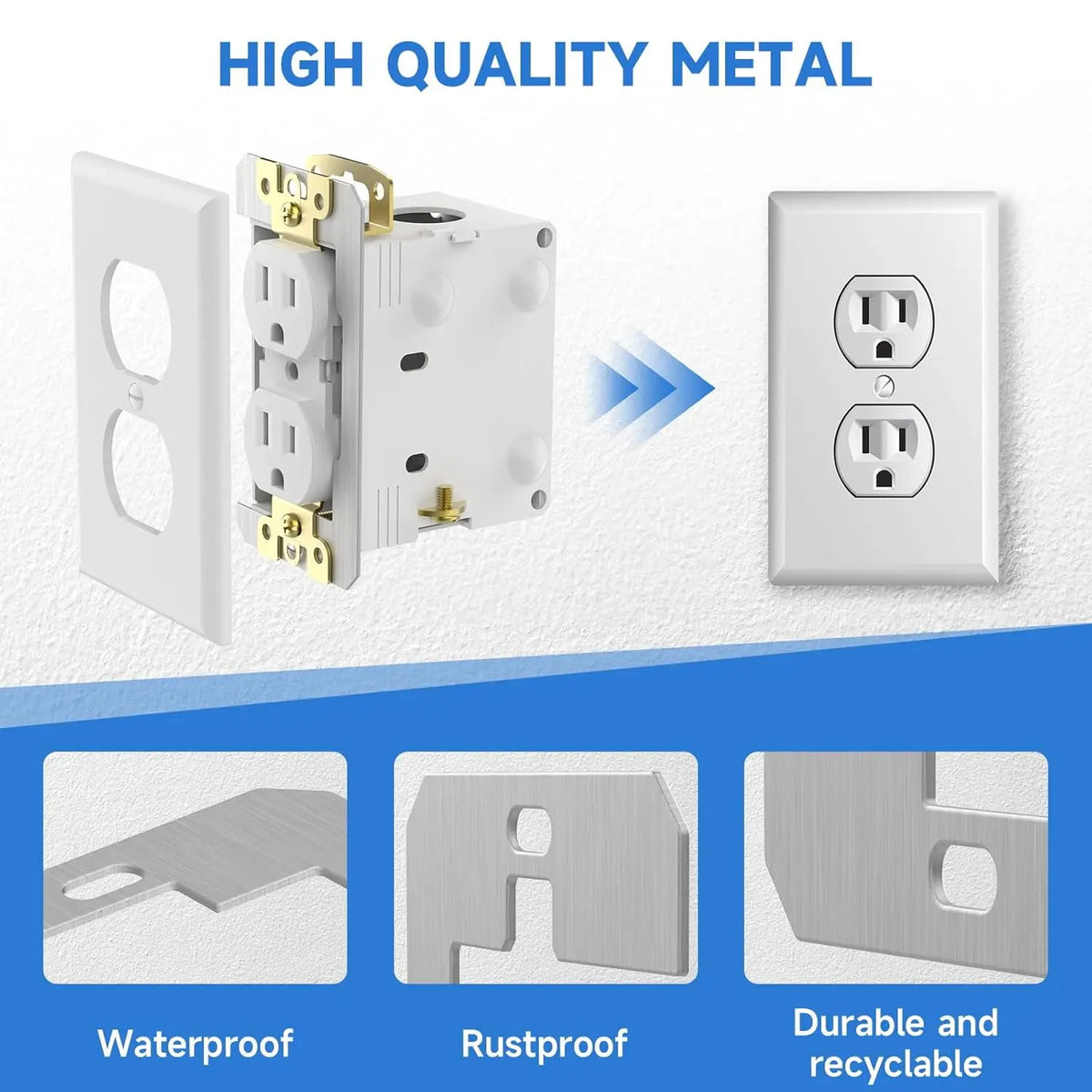 🔧 Wall Plate Spacer Kit for Loose Outlets