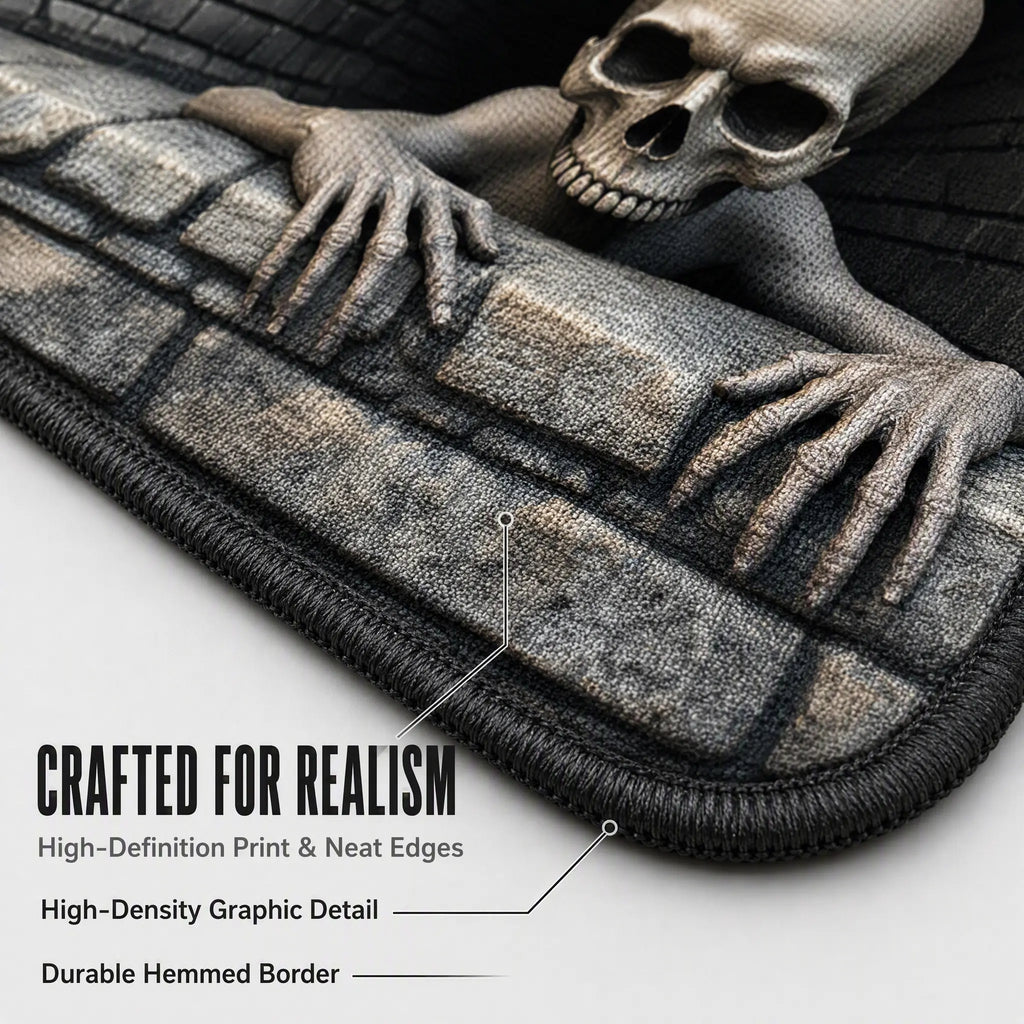 👻 Halloween 3D Clown Skull Welcome Doormat