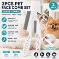 Pet Face Comb Set for Cats & Dogs, 2PCS