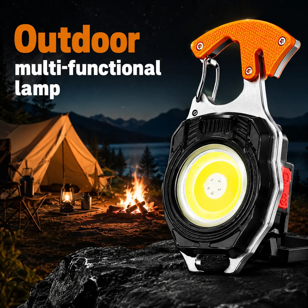 Multi-Function Rechargeable LED Camping Work Light, Magnetic