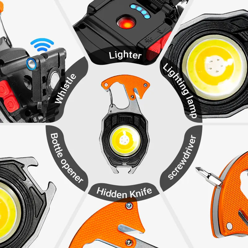 Multi-Function Rechargeable LED Camping Work Light, Magnetic