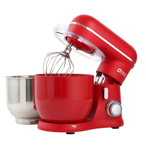 3.5QT Kitchen Electric Mixer with Matte Finish, Two Bowls, 10-Speed, Includes Egg Whisk, Dough Hook, Beater