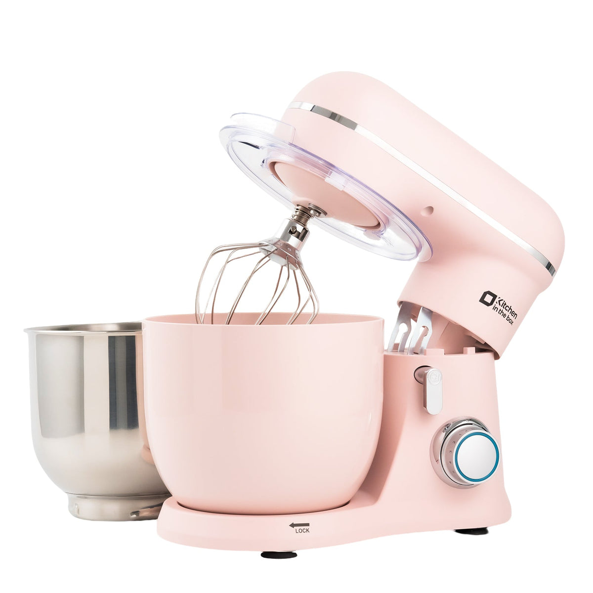3.5QT Kitchen Electric Mixer with Matte Finish, Two Bowls, 10-Speed, Includes Egg Whisk, Dough Hook, Beater